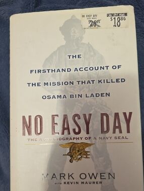 Hardcover Book with American Flag Cover - Bold Red & Blue Text